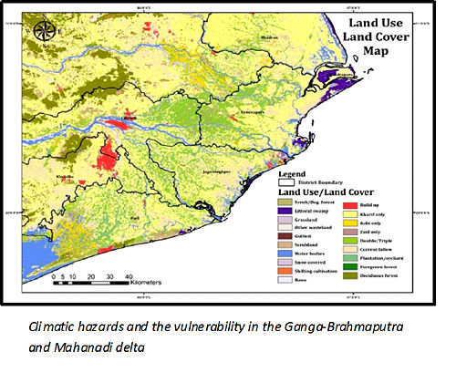 Climatic hazards and the vulnerability in the Ganga-Brahmaputra and Mahanadi delta